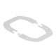 WAGDM45 6290387 OBO BETTERMANN Deckenblende für ISSDM45, 185x135x2, reines Weiß, 9010, Stahl, St