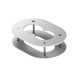 DAB-2F 6290382 OBO BETTERMANN pannello del tetto 2 tubi, 140x100x40, bianco puro, 9010 Acciaio St