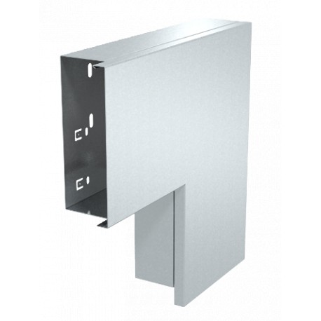 LKM F60150RW 6249515 OBO BETTERMANN angle plan, avec couvercle, 60x150mm, blanc pur, 9010, bande galvanisé /..