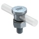 5000 5304008 OBO BETTERMANN Conector, para conductor RD 8-10, 8-10mm, galvanizado en caliente, DIN 267, Teil..