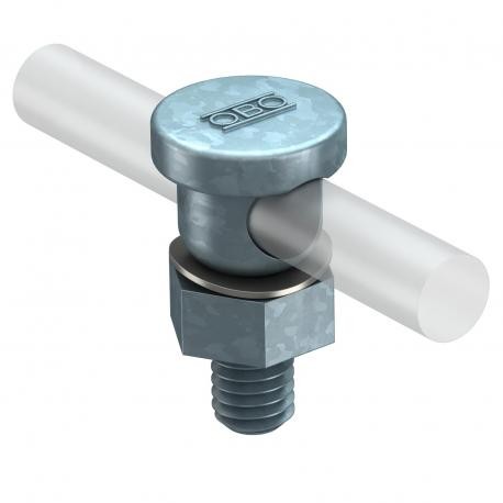 5000 5304008 OBO BETTERMANN Connector, para o condutor RD 8-10 8-10 mm, DIN galvanizado a quente 267, Teil 1..
