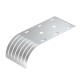 KAB GR FS 6220139 OBO BETTERMANN Cable exit plate for mesh cable tray, 192x85x51, Strip-galvanised, DIN EN 1..