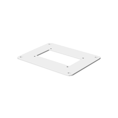ISSBP70110RW 6290100 OBO BETTERMANN Placa base, blanco puro, 9010, galvanizado en banda / recubierto de plás..