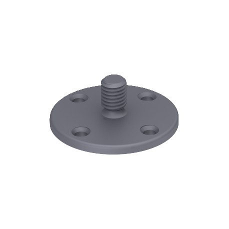 194 K 5207266 OBO BETTERMANN base adhésive avec des bandes adhésives, gris, polyamide, PA