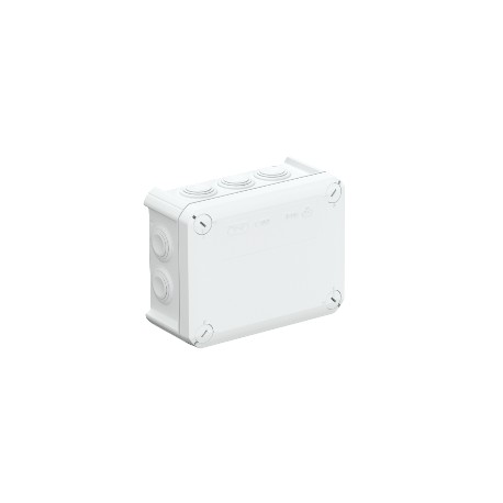 T 100 F 2007347 OBO BETTERMANN Junction Box mit Einträgen, 151x117x67, Hellgrau, 7035, Polypropylen, PP