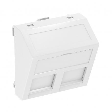 DTS-2B RW1 6119244 OBO BETTERMANN Marco p / módulo de dados, / 2 módulos Conex p. Tipo B, 45x45mm, branco pu..