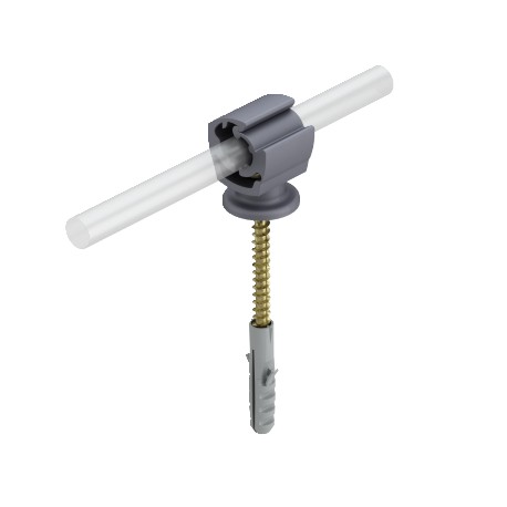 177 B-HD30 5207878 OBO BETTERMANN Cable fixing device with wood screw, 30mm, Grey, Polyamide, PA