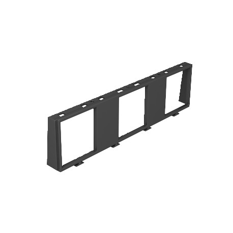 MT45V 3 7408672 OBO BETTERMANN Marco, para 3 x 1 Modul 45, negro grafito, 9011, Poliamida, PA