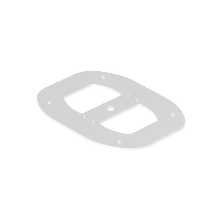 ISSBPDM45RW 6290347 OBO BETTERMANN Floor plate for ISSDM45, 185x135x3, Pure white, 9010, Steel, St