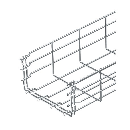 GRM 105 300 G 6002408 OBO BETTERMANN Gitterrinne GRM, 105x300x3000, galvanisch, DIN 50961, Stahl, St