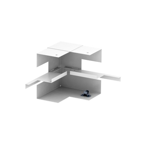 GS-SI70130RW 6277240 OBO BETTERMANN angle intérieur, simple symétrique, 70x130mm, blanc pur, 9010 Steel St