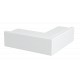 LKM A60060RW 6249558 OBO BETTERMANN External corner with cover, 60x60mm, Pure white, 9010, Strip galvanised/..