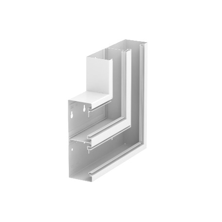 GS-DFS70210RW 6278420 OBO BETTERMANN ângulo plano 70x210mm cima simétrico, branco puro, 9010 Aço St