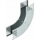 RBV 130 S FS 7007318 OBO BETTERMANN 90° vertical bend rising, 110x300, Strip-galvanised, DIN EN 10147, Steel..