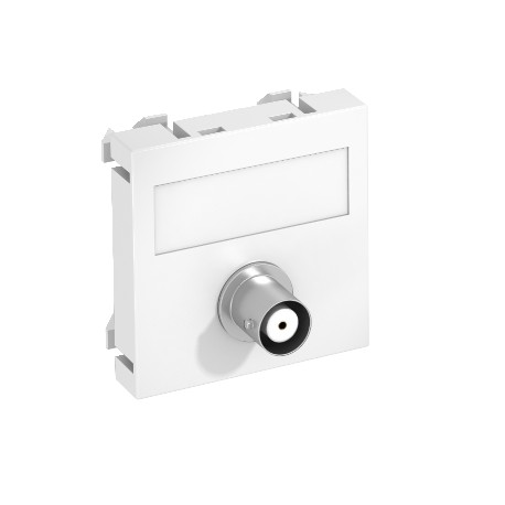 MTG-BC F RW1 6105018 OBO BETTERMANN Tome multimédia, vídeo BNC, engate 1x, tome-tome, 45x45mm, puro branco, ..