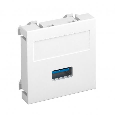 MTG-U3A S RW1 6104874 OBO BETTERMANN Prenez multimédia, USB 3.0 A, avec raccordement vissé, 45x45mm, blanc p..