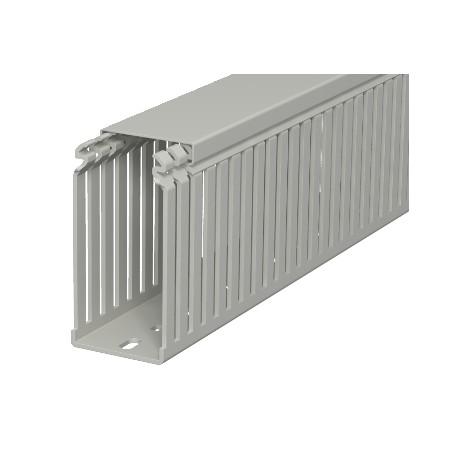 LKV 10050 6178336 OBO BETTERMANN Geschlitzt Kabelkanalsystem, 100x50x2000, steingrau, 7030, Polyvinylchlorid..