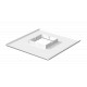 ISS98B 6286800 OBO BETTERMANN bouchon de plafond pour ISS98 et ISS133, 110x110x22mm, blanc pur, 9010 Steel St