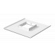 ISS98B 6286800 OBO BETTERMANN Cover piece for ISS98 and ISS133, 110x110x22mm, Pure white, 9010, Steel, St