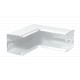 LKM I60060RW 6249612 OBO BETTERMANN angle intérieur, 60x60mm, blanc pur, enduit 9010, bande galvanisé / plas..