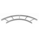 LBI 90 620 VS VA 7160046 OBO BETTERMANN Curva de 90°, p/ band.esc. con peldaño VS, 60x200, Acero inoxidable ..