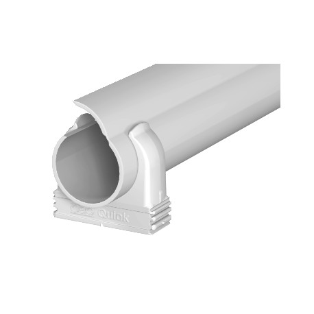 2954 M16 LGR 2154501 OBO BETTERMANN Quick Set-Pipe, canale + clamp veloce veloce, M16, grigio chiaro, RAL 70..