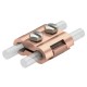 260 8-10 MS 5315654 OBO BETTERMANN Parallel connector , 8/8mm, Copper-plated, Brass, CuZn