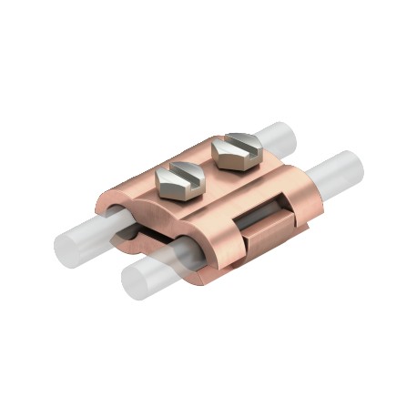 260 8-10 MS 5315654 OBO BETTERMANN Parallel connector , 8/8mm, Copper-plated, Brass, CuZn