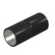 SV40W SW 2046586 OBO BETTERMANN Plug-in-Stahlhülse, Ø 40mm, Schwarz, Gemalt, Stahl, St