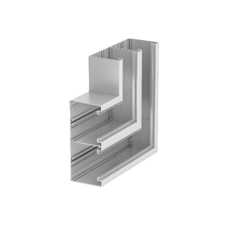 GA-DF90210RW 6279620 OBO BETTERMANN angolo piano, 2 vani, 90x210mm, bianco puro, 9010, alluminio, Alu