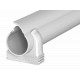 2954 M20 LGR 2154528 OBO BETTERMANN Quick-Pipe set Quick trunking + Quick clip, M20, Light grey, 7035, Polyv..