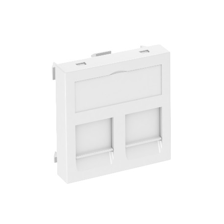 DTG-2F RW1 6119220 OBO BETTERMANN Marco p / module de données, 2 modules p / Conex. Type F, 45x45mm, blanc p..