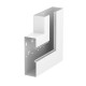GS-AFS70210RW 6278020 OBO BETTERMANN angolo piano 70x210mm verso l'alto asimmetrica, bianco puro, 9010 Accia..