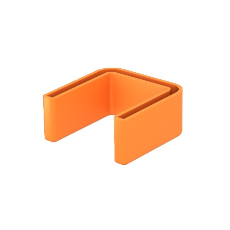 US 5 KS OR 6338462 OBO BETTERMANN Capot de protection pour le profil US 5, orange, 2003, polyéthylène, PE