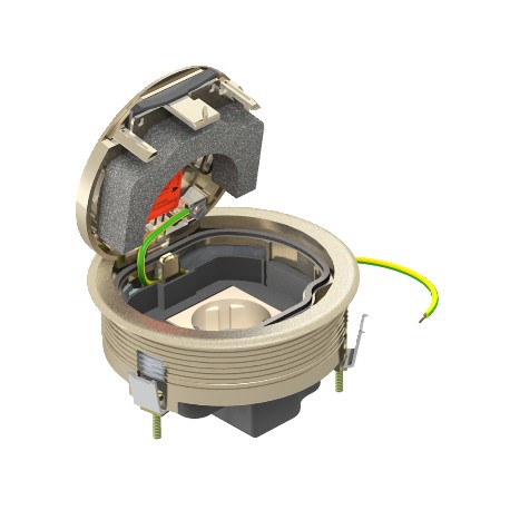 GESRN 2HS 7405676 OBO BETTERMANN Conjunto portamecanismos, para HB/DB, niquelado, niquelado, Fundición a pre..