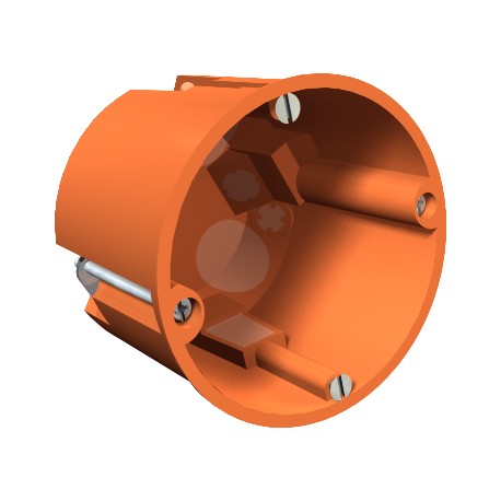 HV 60 MW 2003619 OBO BETTERMANN Boîte de jonction / mécanismes, mur creux 2K, Ø68mm, H61mm, orange, Polyprop..