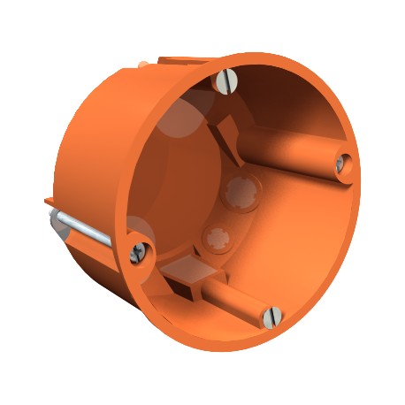 HG 60 MW 2003611 OBO BETTERMANN boîte d'appareils, mur creux 2K, Ø68mm, H47mm, orange, Polypropylène, PP