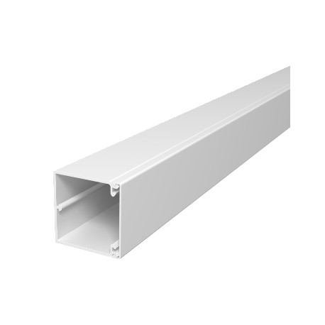 WDK60060RW 6191193 OBO BETTERMANN Wall trunking system with floor knock-outs, 60x60x2000, Pure white, 9010, ..