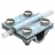 253 10X16 5312809 OBO BETTERMANN Cross-conector, 8-10 mm, DIN galvanizado a quente 267, Teil 10 Aço St