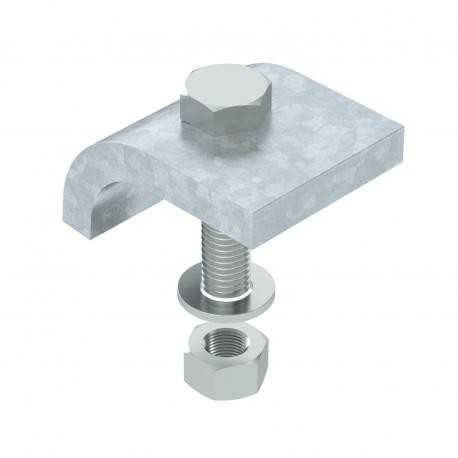 KWS 25 FT 6355250 OBO BETTERMANN Clamping profile with hexagon screw, h 25 mm, 60x50, Hot-dip galvanised, ..