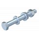 SKS 10X40 F 3160750 OBO BETTERMANN Hexagonal screw with nut and washer, M10x40, Hot-dip galvanised, DIN 267,..