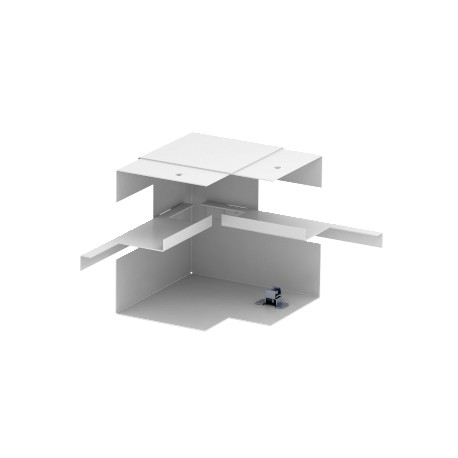 GS-AI90130RW 6277540 OBO BETTERMANN semplice, asimmetrica 90x130mm angolo interno, bianco puro, 9010 Acciaio..