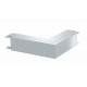 LKM A40040RW 6249086 OBO BETTERMANN angle extérieur, avec couvercle, 40x40mm, blanc pur, 9010, bande galvani..
