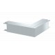 LKM A40040RW 6249086 OBO BETTERMANN External corner with cover, 40x40mm, Pure white, 9010, Strip galvanised/..