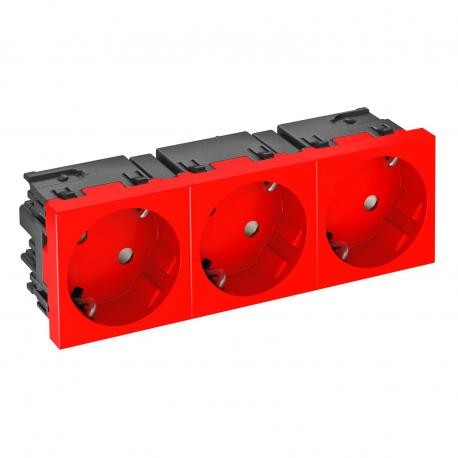 6120508 OBO BETTERMANN TOMA CORRIENTE STD-D3C ROJO3