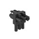 VB-T GST18i3p 6108084 OBO BETTERMANN blocco di distribuzione a forma di T, 1 ingresso / 2 uscite a 3 poli, n..