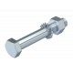 SKS 12X130 F 6408478 OBO BETTERMANN vite esagonale con dado e rondella, M12x130, zincato a caldo, DIN 267, T..