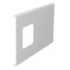 D2-1 170RW 6194060 OBO BETTERMANN Plaque simple prise de montage, 170x300mm, blanc pur, 9010, du chlorure de..