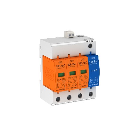 V25-B+C 3+NPE-FS 5094510 OBO BETTERMANN combinado pára-V25 versão 3 + 1 com FS, 280V,