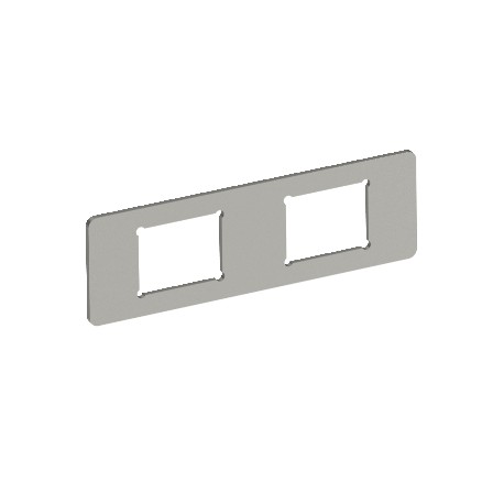 MPMT45 2C 7408705 OBO BETTERMANN Mounting plate with 2x hole pattern Type C, 77x24x1,5, Stainless steel, gra..
